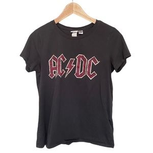 H&M Tops | AC/DC Graphic Band Tee | Size S | Dark Grey | Excellent Condition